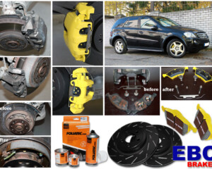 MB W164 - EBC Brakes & FOLIATEC Caliper Painting MB W164 - EBC Brakes & FOLIATEC Caliper Painting